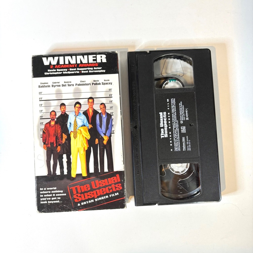 The Usual Suspects VHS 1995 Movie Kevin Spacey Benicio Del Toro PolyGram Video